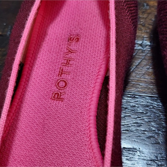Rothy's the Merino Collection Point in Aubergine size 9.5 - Picture 6 of 7